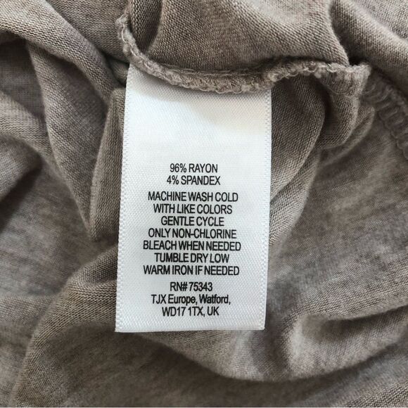 Cynthia Rowley nude tan soft knit wrap tie dress woman’s size S - Picture 6 of 6